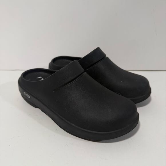 OOFOS Shoes - Oofos Women's OOClog Mule Clog Slip On Closed Toe Black 6